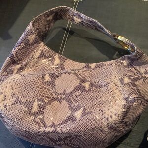 Michael Kors Snakeskin Patterned Hobo Bag